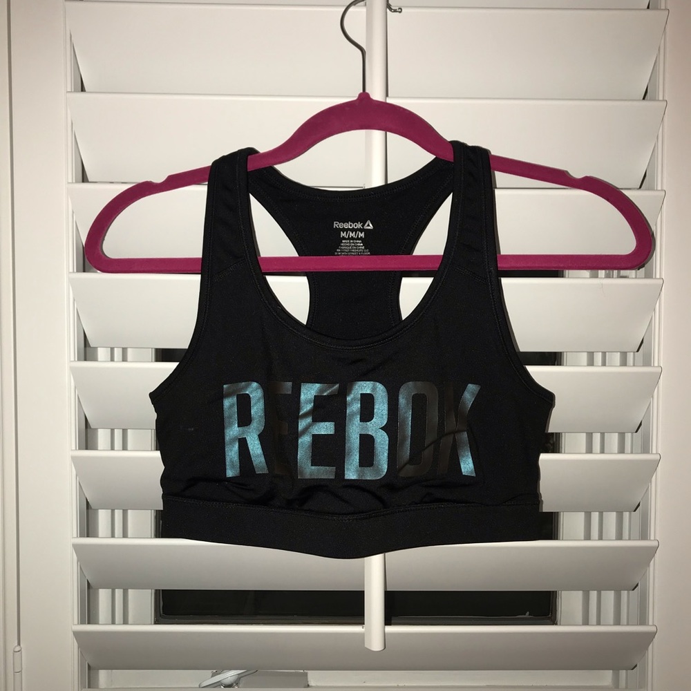 Reebok reflective sports bra